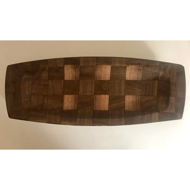 Mid 20th Century Vintage Weavewood Surfboard Shaped Long Bowls - Set of 8 For Sale - Image 5 of 8
