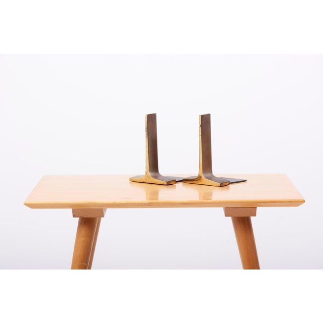 Modernist Bronze Bookends by Ben Seibel, USA, 1950s, Set of 2 For Sale - Image 16 of 18