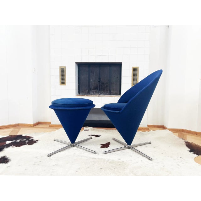 1960s 1960s Original Early Verner Panton Cone Ottoman For Sale - Image 5 of 12