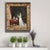 19th-century oil painting on canvas. The work depicts a genre scene with young women set in an elegant interior. The...