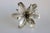 Metal Lee Menichetti Lily Flower Candleholder on Lucite For Sale - Image 7 of 7