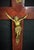 Religious Large 20th Century Crucifix in Regule and Wood - Esoteric Religious Deco For Sale - Image 3 of 7