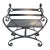 1920s French Iron Garden Bench Chair For Sale