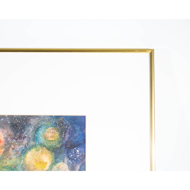 Late 20th Century “Beyond and Beyond” Abstract Watercolor Painting by Norma Jean Bruckner For Sale - Image 5 of 8