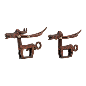 Bambara Chiwara Antelope Headdresses, Pair