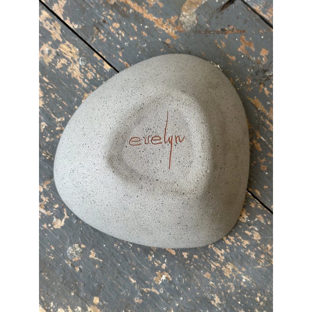 Vintage Triangular Stoneware Bowl With Geometric Glaze Detailing, Circa 1970s For Sale - Image 14 of 14