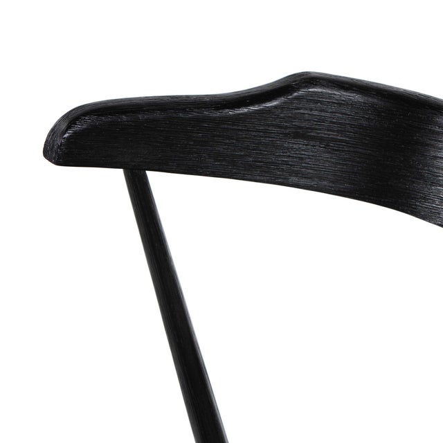 Black Four Hands Ripley Bar Stool - Black Oak For Sale - Image 8 of 10