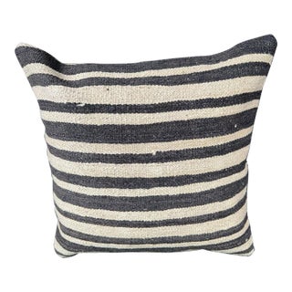 Turkish Hemp Pillow Cushion Natural Beige Black Cushion Cover 20x20 For Sale