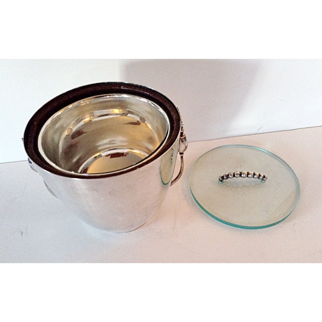 Silver Ice Bucket with Mercury Glass Liner Chairish