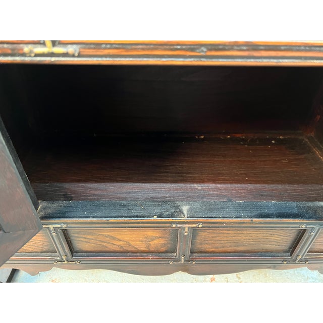Antique Style Korean Tansu Butterfly Cabinet For Sale - Image 12 of 17