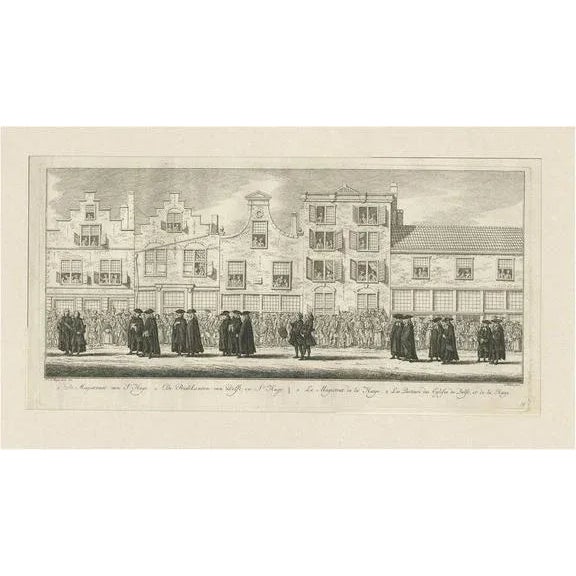 Anna Van Hannover, Funeral Procession, 1761, Paper For Sale - Image 6 of 6
