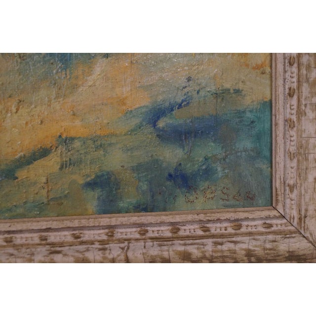 1950s Texas Artist Alma Hobson Plein Air Painting, Framed For Sale - Image 10 of 11