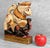 - Late 20th Century Hindu Gajasimha Lion Sculpture - 12" Tall Lightweight Wood with Paper-Mache Outer Layer - Brightly...