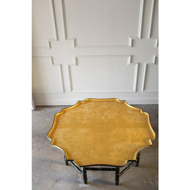 1980s Kittinger Octagonal Chinese Chippendale Faux Bamboo Coffee Table, Original Gold Leaf Finish For Sale - Image 13 of 16