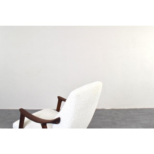 Brown Mid-Century Modern Teak and Bouclé Tenor Chair from Møre Lenestolfabrikk, 1960s For Sale - Image 8 of 12