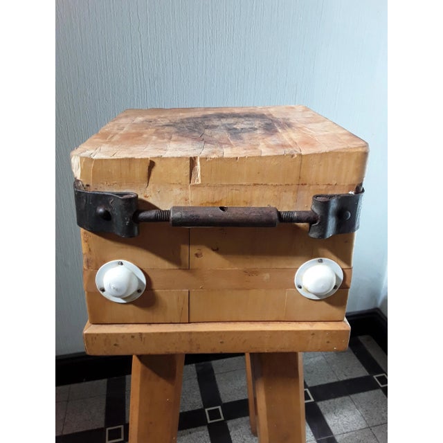 Wood Vintage Chopping Board from Burgdorf-Blöcke For Sale - Image 7 of 9