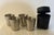 Vintage 4-Pc Nesting Vodka Shot Set With October Revolution Case For Sale In Phoenix - Image 6 of 9