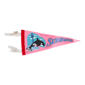 Vintage Seaworld Felt Flag Pennant