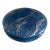 Blue Alabaster Box with Sliding Attached Round Lid For Sale