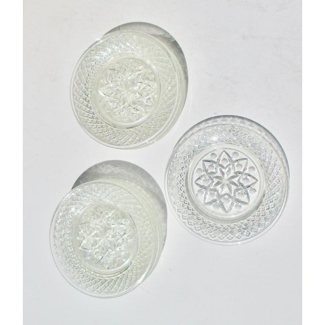 Set of 8 Glass Coasters Circa 1900 For Sale - Image 4 of 4
