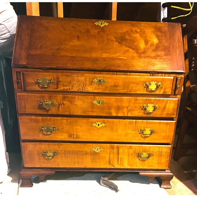 Mid 18th Century Mid 18th Century Cherry Slant Front Desk For Sale - Image 5 of 5