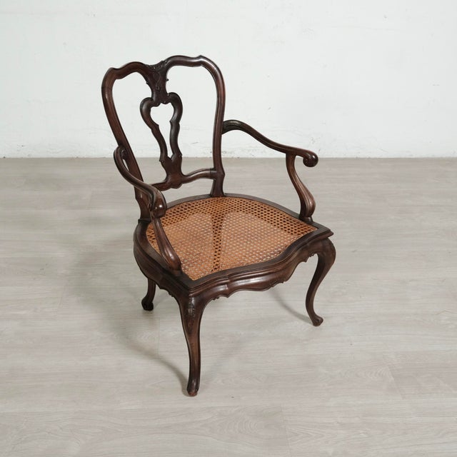 Wooden Armchair with Vienna Straw Seat, 1900s For Sale - Image 15 of 15