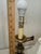 Vintage Solid Brass Metal Hollywood Regency Style Table Lamp Heavy Armed Extends For Sale - Image 10 of 12