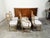 Set of Six French 19th Century Dining Room Chairs with Carved Guilloches Friezes For Sale - Image 4 of 12