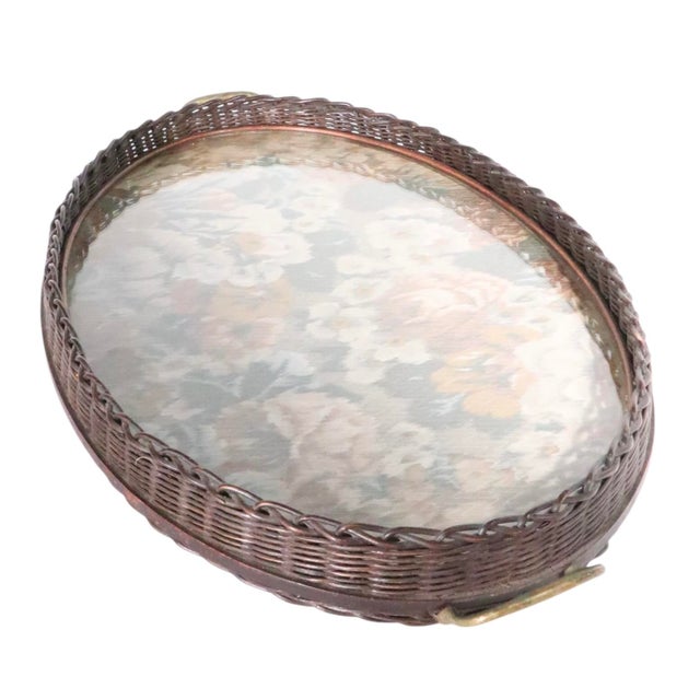 Victorian Victorian Wicker Serving Tray For Sale - Image 3 of 17