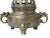 Metal Vintage Silver Pewter Color Metal Foo Dog Ding Shape Incense Holder For Sale - Image 7 of 10