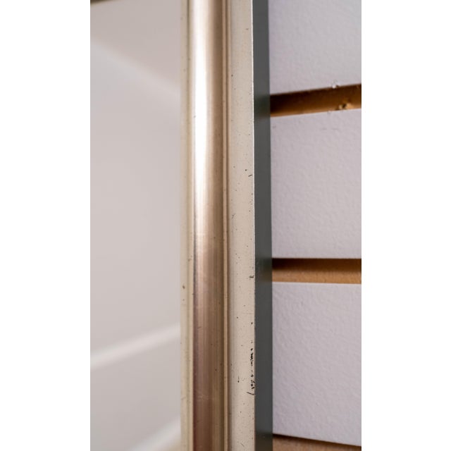 1980s Mt Vernon Place Eglomise Panel Top Mirror For Sale - Image 5 of 9