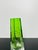 Green 20th Century Green Uranium Art Glass Vase with Hand-Engraved Floral Décor from Moser Karlsbad, Czechoslovakia For Sale - Image 8 of 11