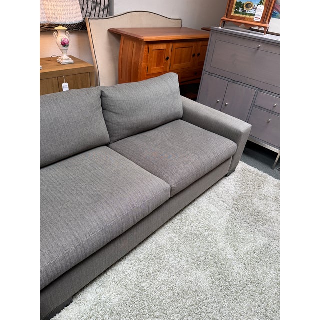 Dark Gray Room & Board Metro Sectional For Sale - Image 8 of 12