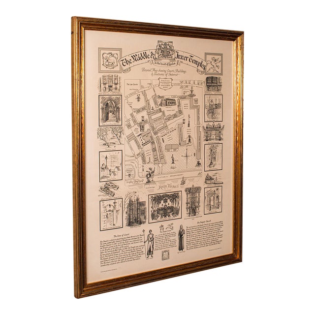 1970's Vintage Barrister's Map of London For Sale