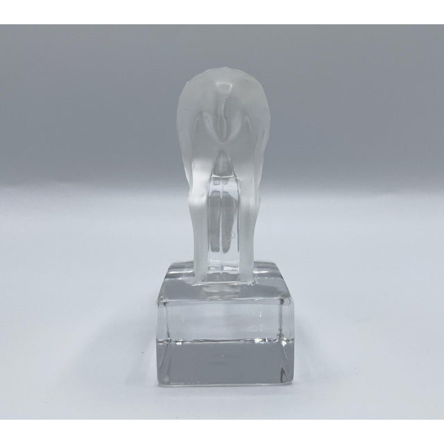 Daim Sculpture in Frosted Glass by René Lalique for Lalique, 1970s For Sale - Image 6 of 13