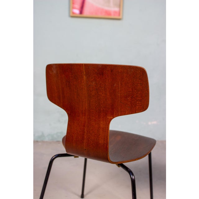 Vintage 3103 Hammer Chairs by Arne Jacobsen for Fritz Hansen, 1960s, Set of 4 For Sale - Image 10 of 18