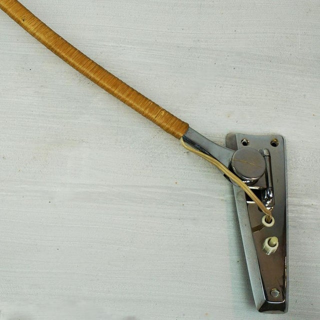 Mid-Century Austrian Pink Adjustable Wall Lamp attributed to Rupert Nikoll, 1950s For Sale - Image 10 of 18