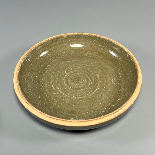 16th Century Vintage Chinese Longquan Celadon Lidded Box, Carved Floral Pattern For Sale - Image 5 of 7