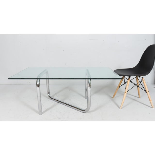 French Tubular Steel Coffee Table, 1970s For Sale - Image 6 of 18