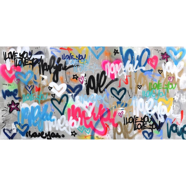 Urban Street Art Playful Graffiti Painting "Love Seeker" Original Artwork by Amber Goldhammer For Sale - Image 11 of 11