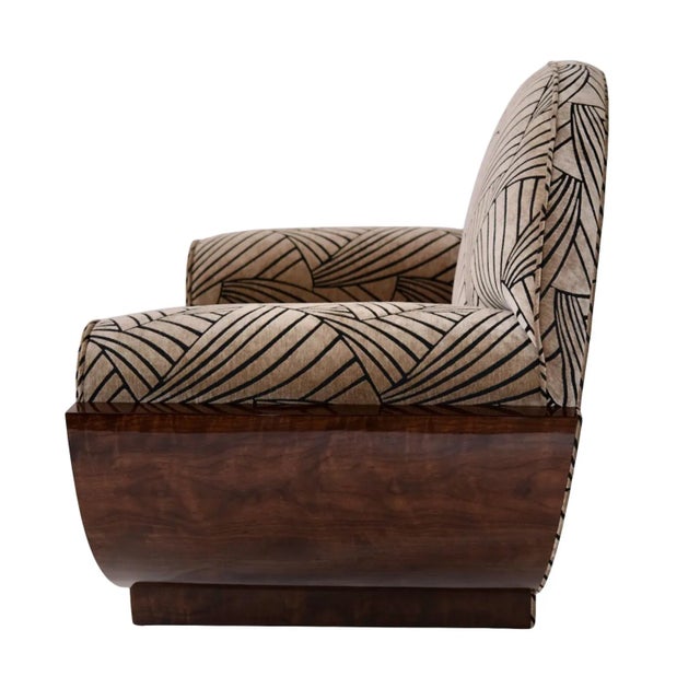 Beige Set of Art Déco Chairs, France, 1930s For Sale - Image 8 of 10