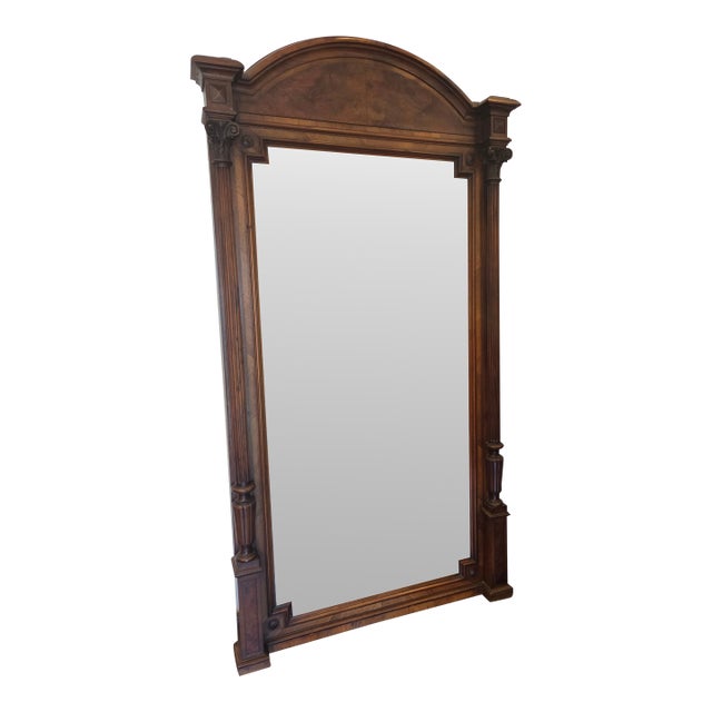 American Victorian Pier Mirror Walnut 1860s Very Tall For Sale