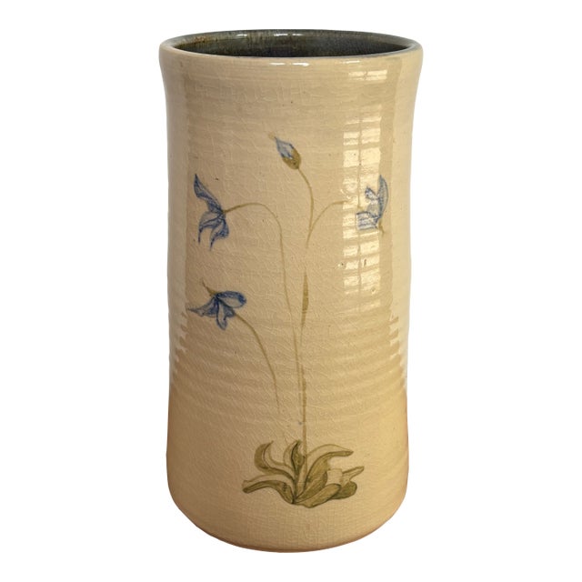 Late 20th Century Studio Pottery Utensil Holder, Signed by Artisan For Sale