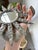 Small Brutalist Round Sunburst Mirror in Hammered Metal, 1950s For Sale - Image 16 of 18