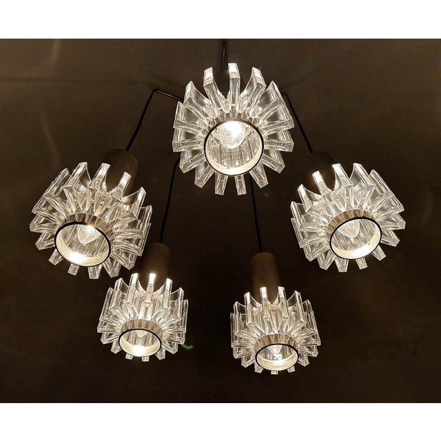 Vintage Cascade Pendant Light from Honsel, 1970s For Sale - Image 12 of 15