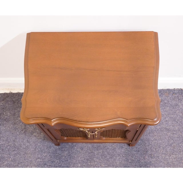Link Taylor Solid Hard Rock Maple Country French Provincial 22" Cabinet Nightstand For Sale In Kansas City - Image 6 of 13