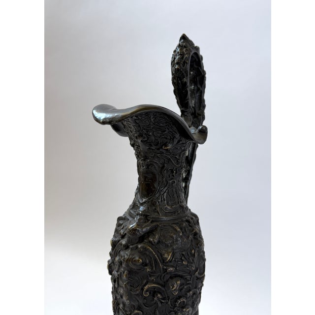 Renaissance Revival Bronze Ewer With Bacchanalian Relief For Sale In Dallas - Image 6 of 9