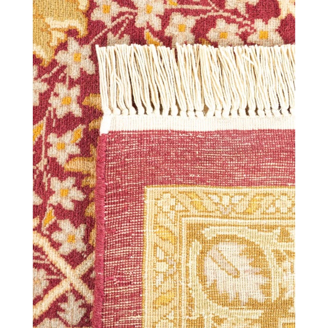 2000 - 2009 Mogul, One-of-a-Kind Hand-Knotted Area Rug in Purple, 7' 10" x 10' 5" For Sale - Image 5 of 8