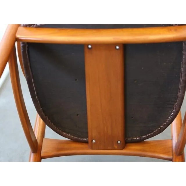 Danish armchair designed by Illum Wikkelsø for Eilersen. It is an exceptionally unusual armchair with fantastic sculptural...