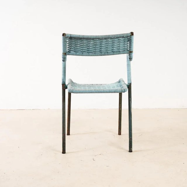 Armchair of the 50s Height: 79 Width: 50 Depths: 50 Sit Height: 40. This piece is attributed to the mentioned...